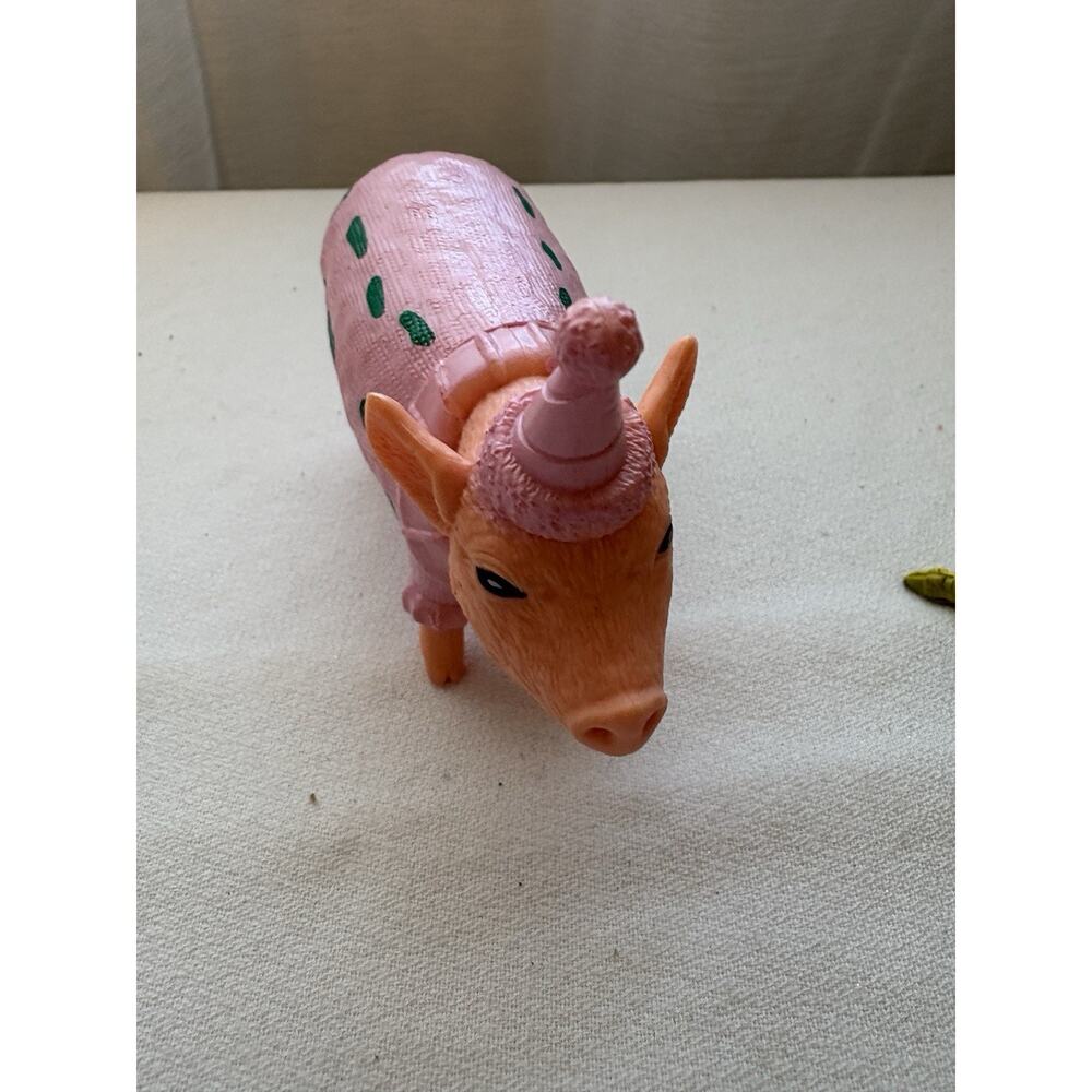 Lot 6 Ankyo Target Party Animals Figures Farm Toys Cake Topper Chicken Pig Horse - Picture 6 of 11